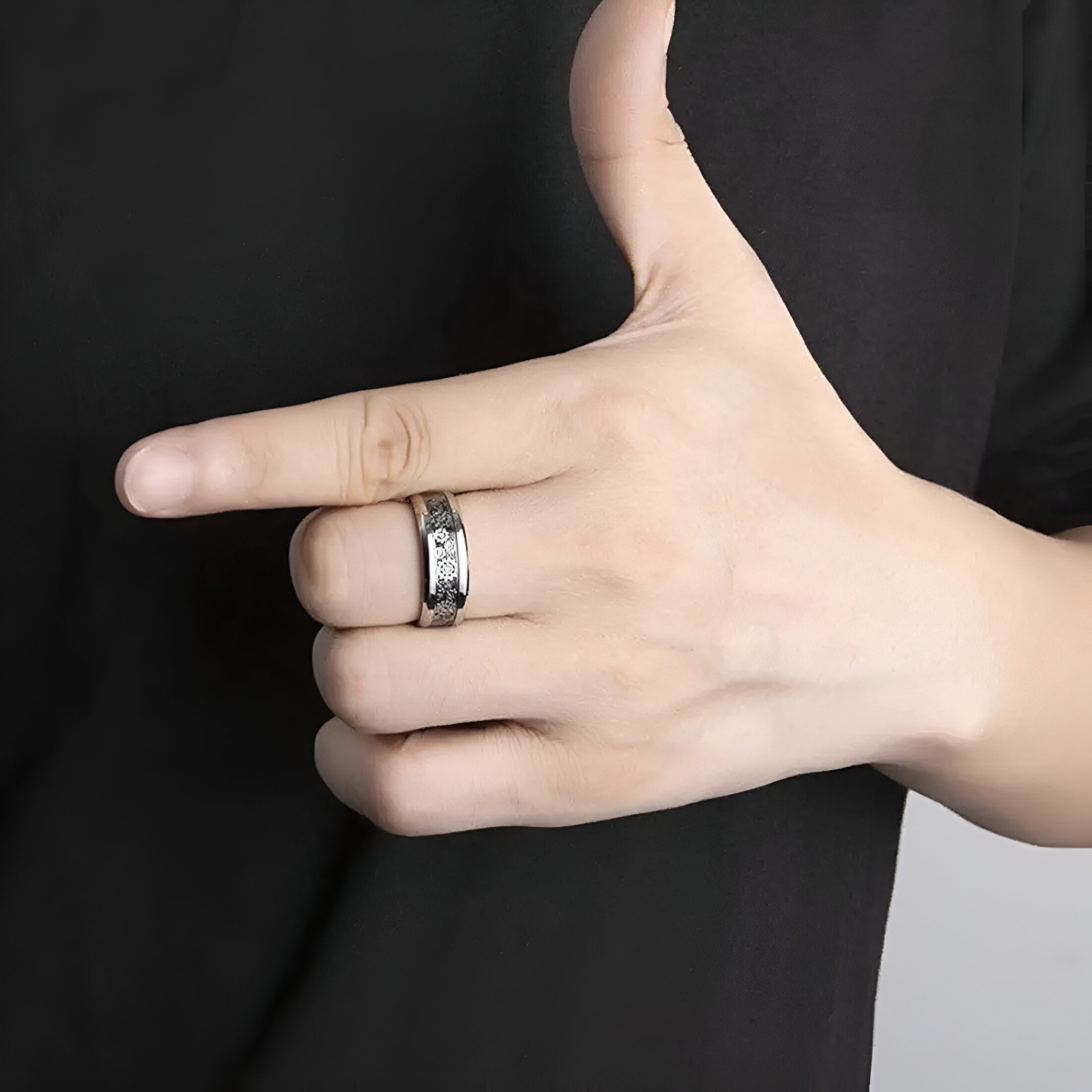 Luxurious Stainless Steel Mechanical Gear Ring