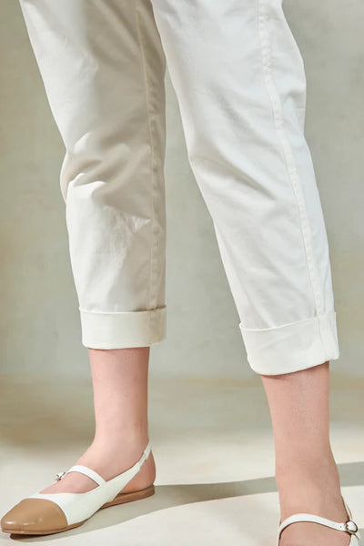 High-Waisted 100% Cotton Mom Fit Trousers for Women – Breathable & Stylish Everyday Pants