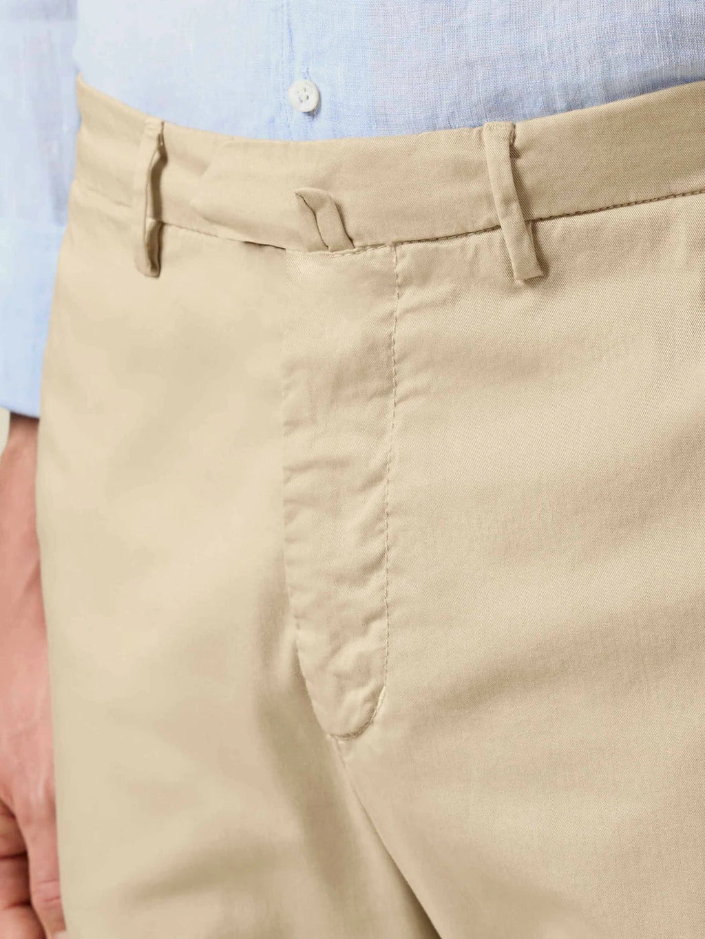 Men's Lightweight Cream Cotton Chinos – Breathable Summer Trousers for Everyday Style