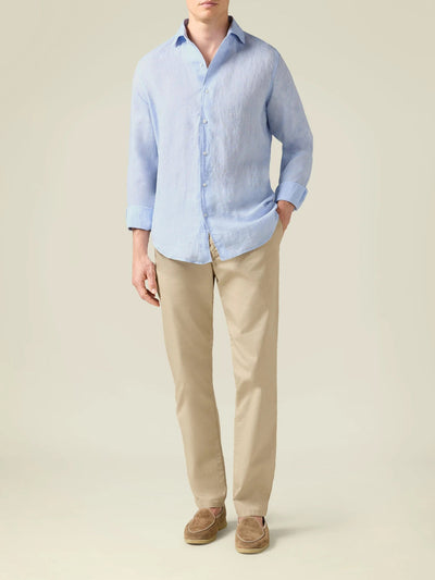 Men's Lightweight Cream Cotton Chinos – Breathable Summer Trousers for Everyday Style