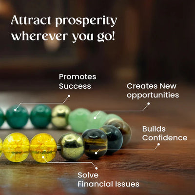 Kaavi India Dhan Yog Pyrite Bracelet – Raw Crystal for Wealth & Succes
