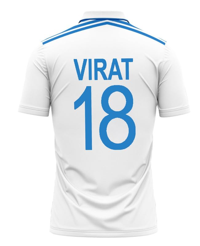 India Cricket Test 2025 Jersey Virat Kohli for (Kids,Boys,Men)