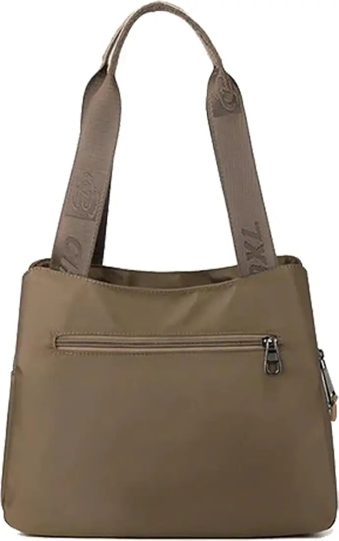 Belle Mode Synthetic Fabric Handbag with Zip College Bag for Women