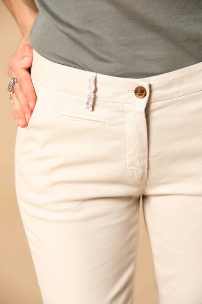 Women’s Slim Fit Chino Pants in Cotton-Tencel Piqué – Soft, Breathable & Tailored Comfort