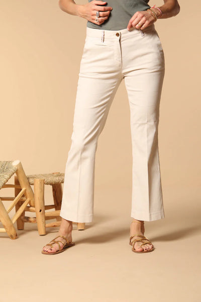 Women’s Slim Fit Chino Pants in Cotton-Tencel Piqué – Soft, Breathable & Tailored Comfort