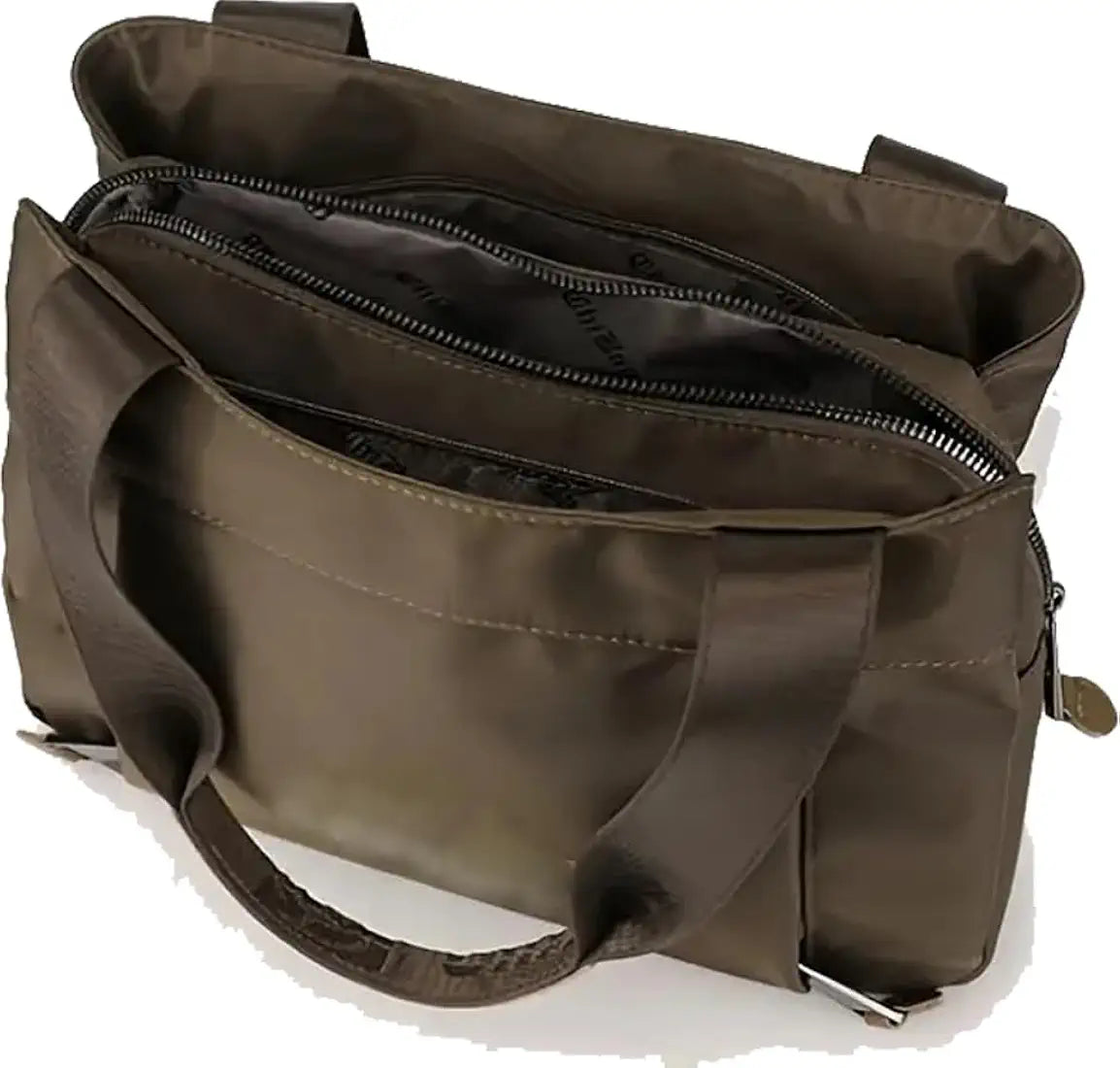 Belle Mode Synthetic Fabric Handbag with Zip College Bag for Women