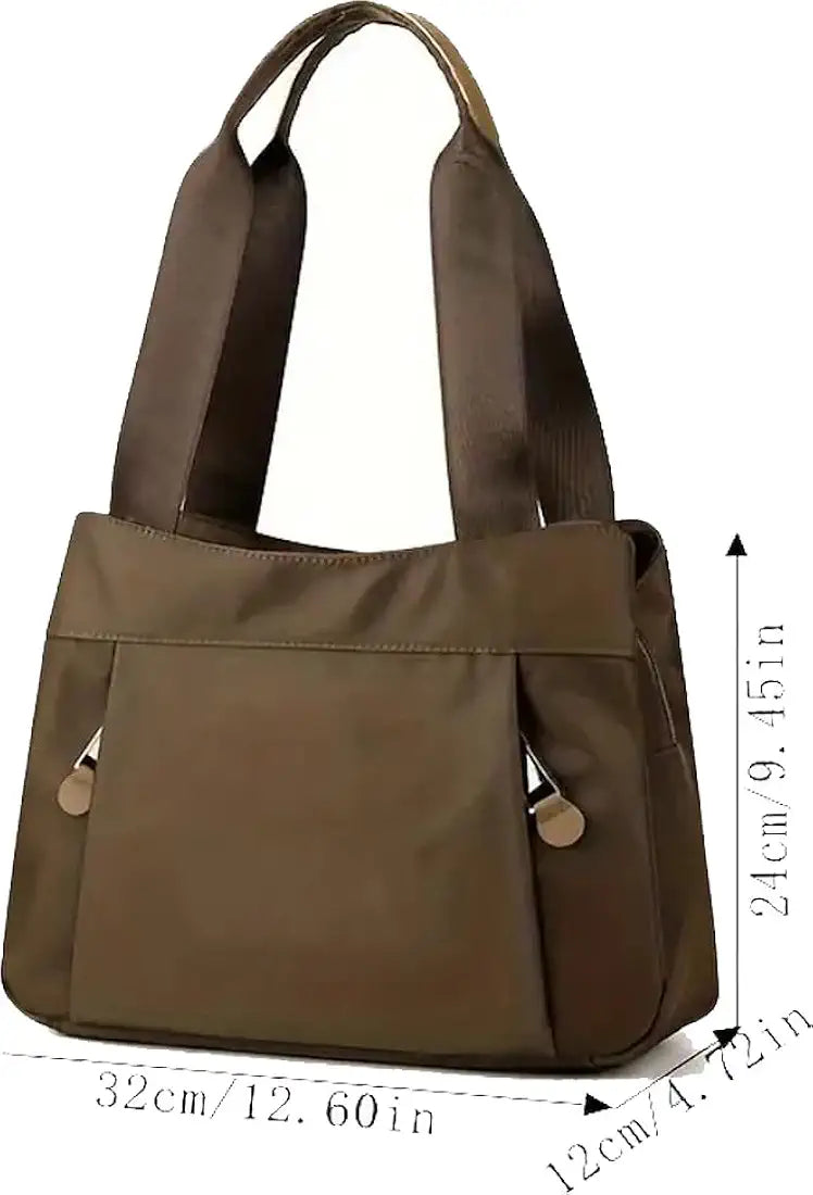 Belle Mode Synthetic Fabric Handbag with Zip College Bag for Women