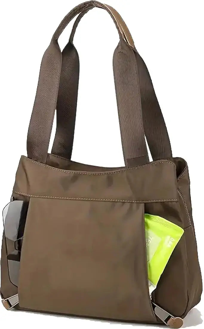 Belle Mode Synthetic Fabric Handbag with Zip College Bag for Women