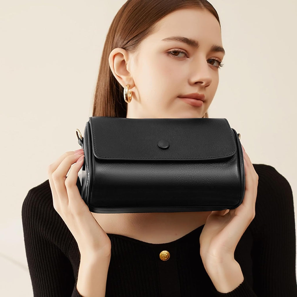 Belle Mode small PU leather crossbody purse handbag for women