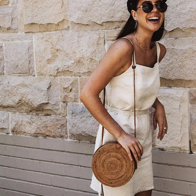 Belle Mode Circle Boho Crossbody Bohemian Shoulder Bag for Women