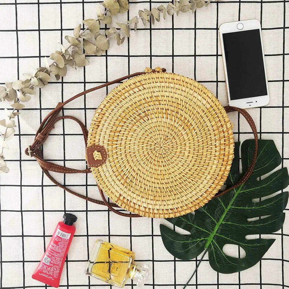 Belle Mode Circle Boho Crossbody Bohemian Shoulder Bag for Women