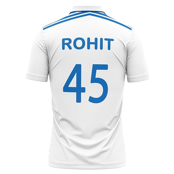 Rohit Sharma Jersey 45 Number Test Jersey National Team Cricket