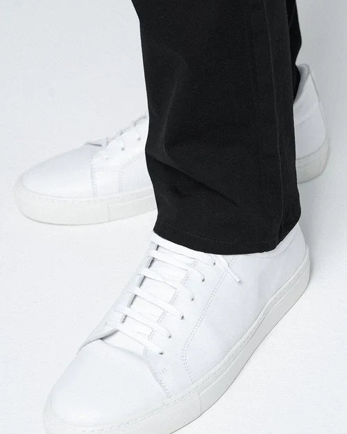 Men's Slim Fit Black Tech Chino Pants – Stretchable, Wrinkle-Free, All-Day Comfort