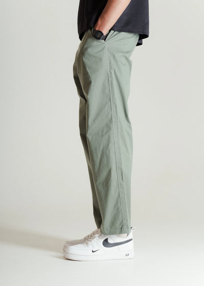 Men’s Muted Green Relaxed Fit Chinos – Classic Cotton Blend Casual Trousers
