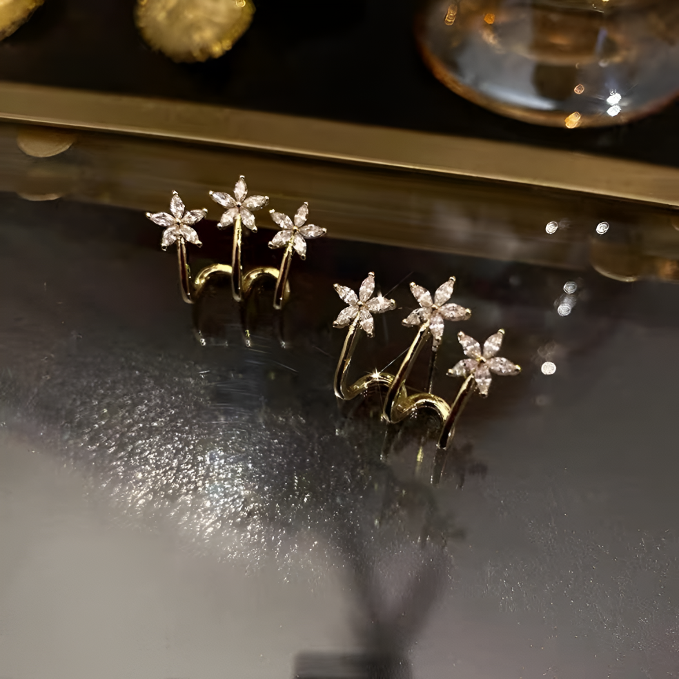 Auri Gold Plated Stud Earrings
