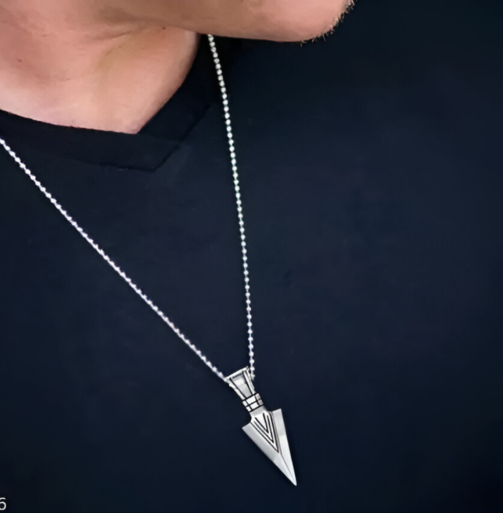Saizen Arrow Silver Locket Pendant