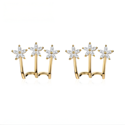 Auri Gold Plated Stud Earrings