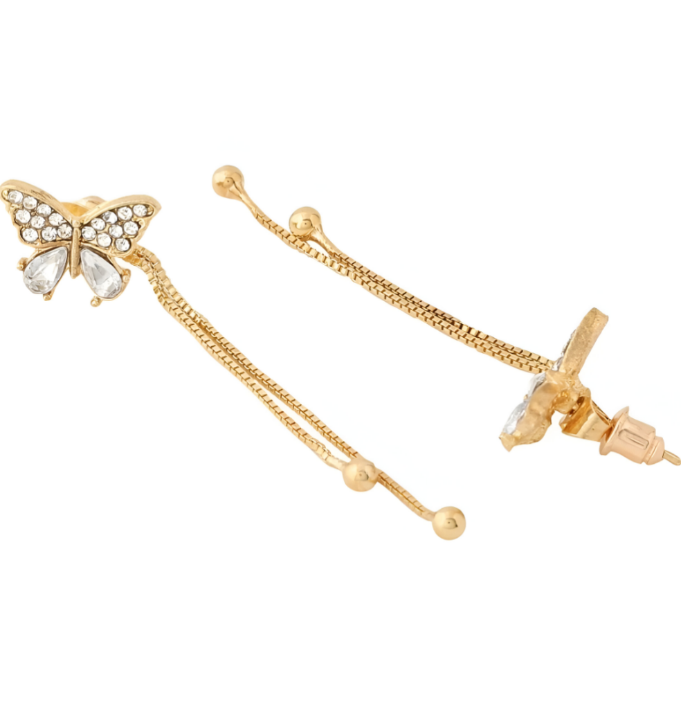 Elys Butterfly Drop Earrings