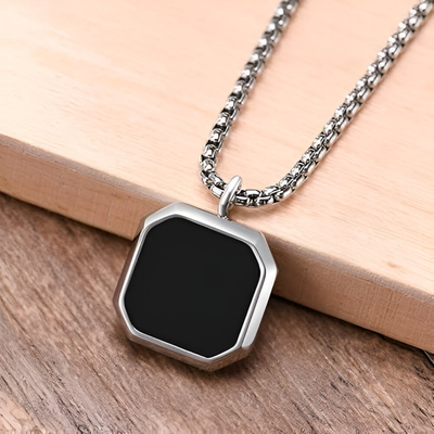 Pentagon Shape Silver  Pendant