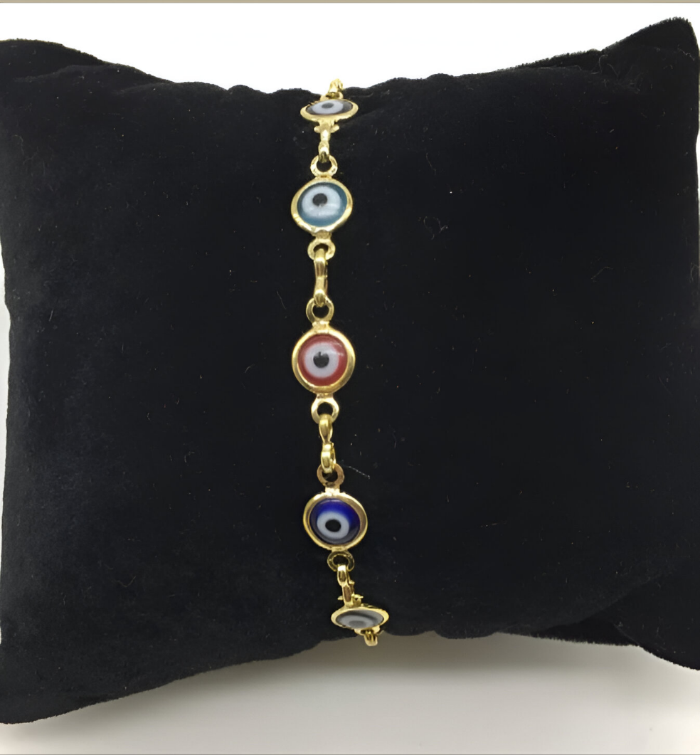 Evil Eye Gold Plated Bracelet