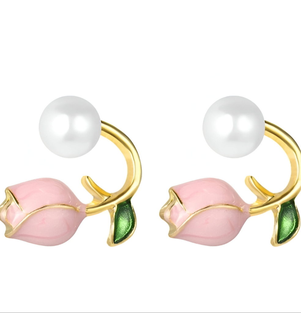 Eira Rose Stud Earrings