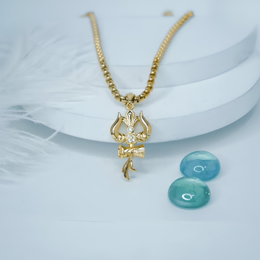 Trishul Pendant With Chain