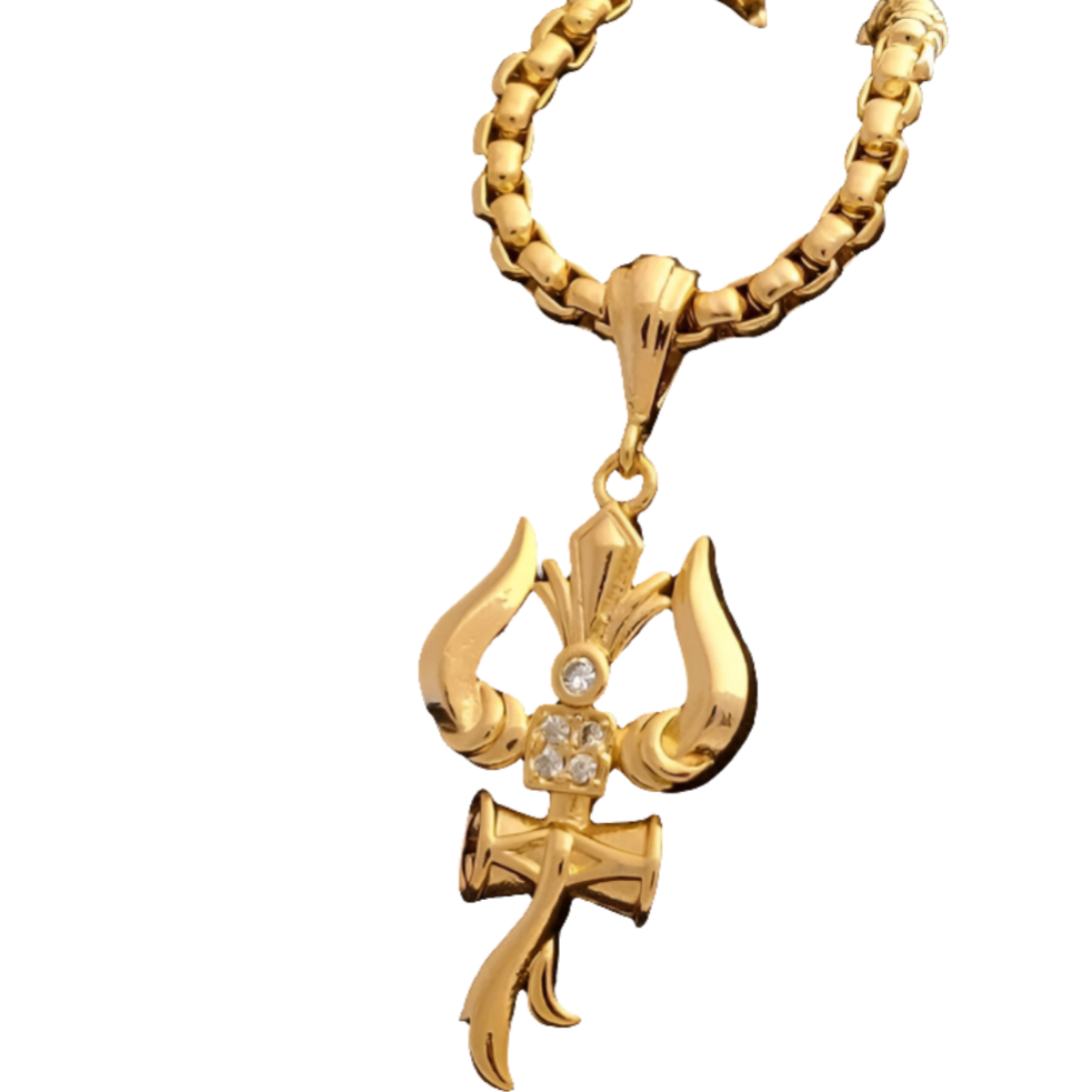 Trishul Pendant With Chain