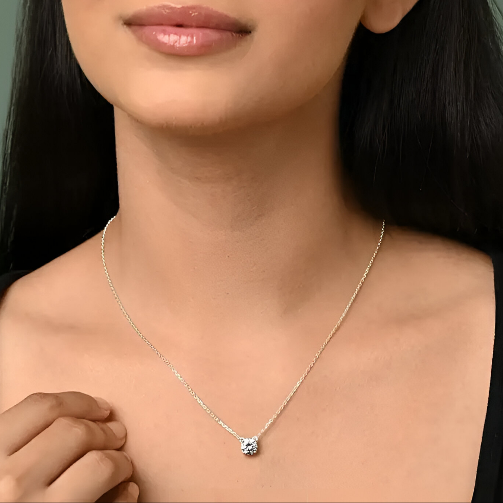 Stone Silver Necklace