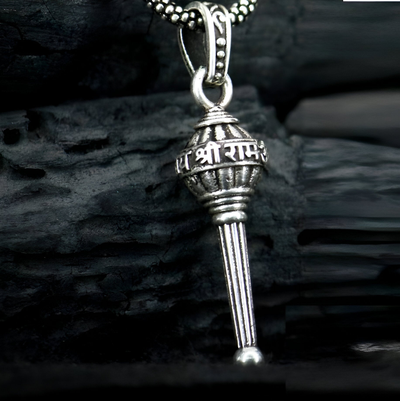 Silver Chain with Gada Pendant