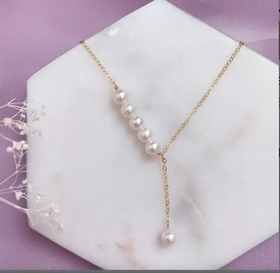 Eira Pearl Gold Plated Necklace