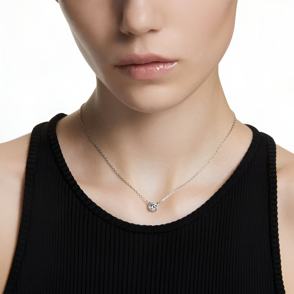 Stone Silver Necklace