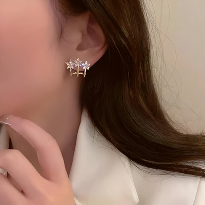 Auri Gold Plated Stud Earrings