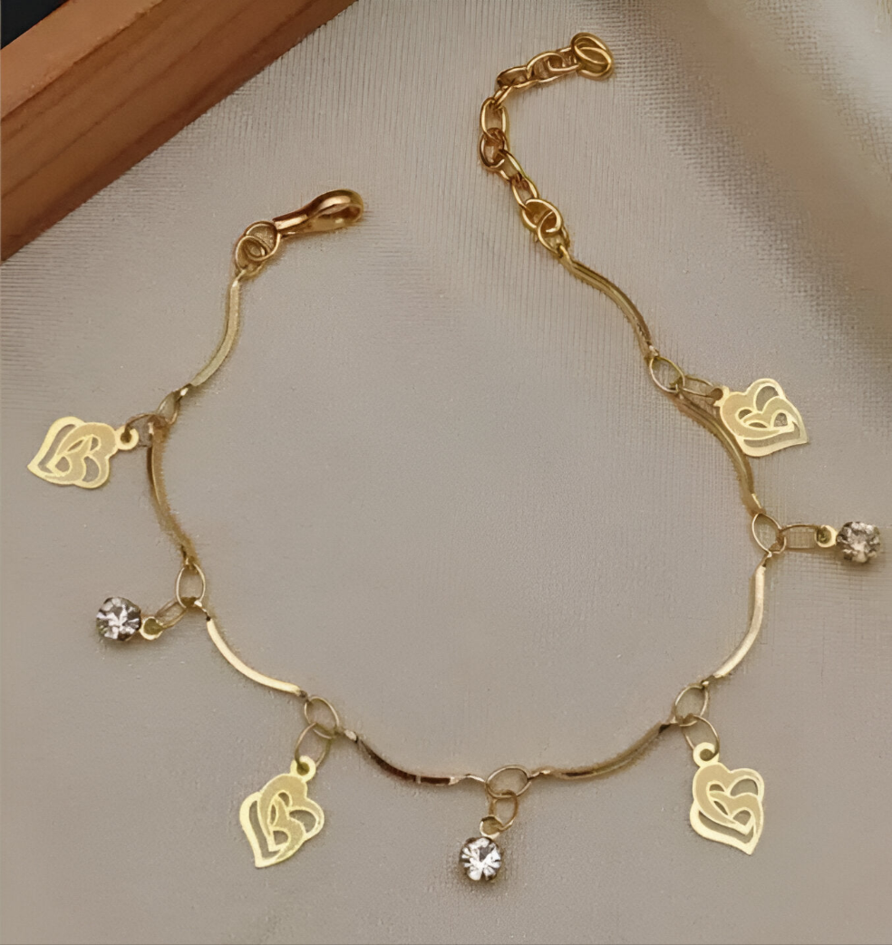 Lova Heart Gold Plated Bracelet