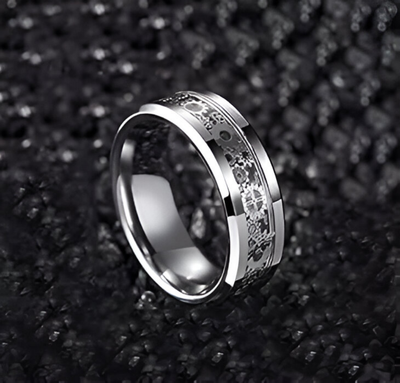 Luxurious Stainless Steel Mechanical Gear Ring