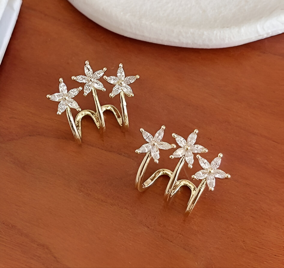 Auri Gold Plated Stud Earrings