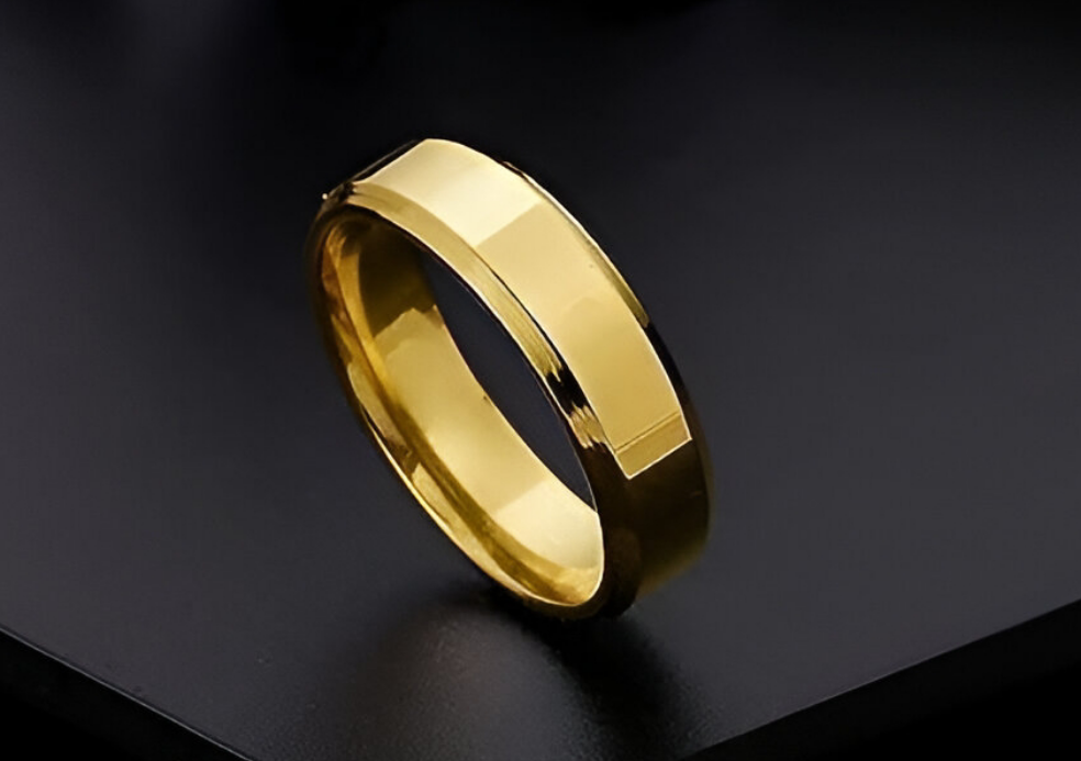 Gold Stainless Steel Ring