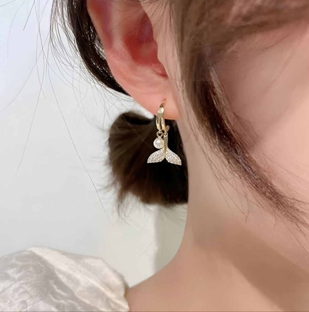 Ivia Cubic Zirconia Fishtail Earrings