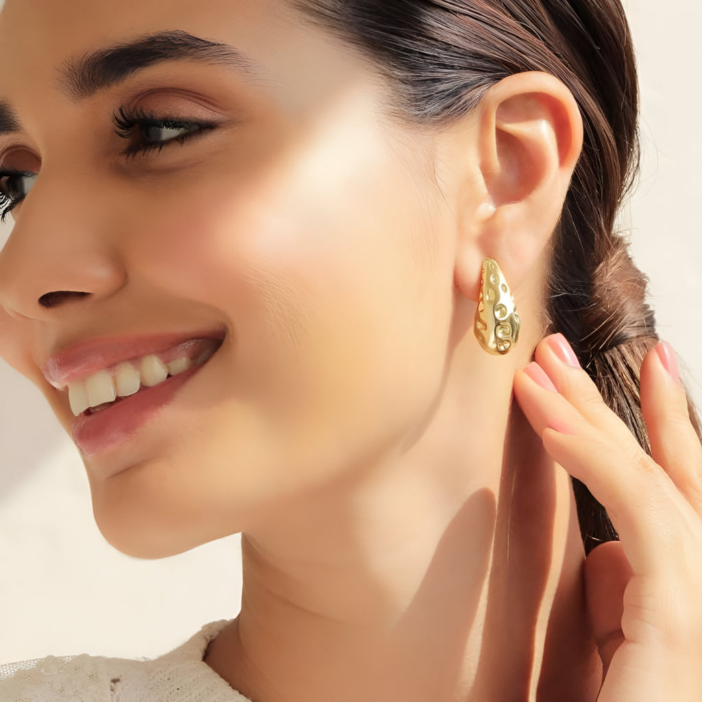 Tear drop Anti Tarnish Earrings