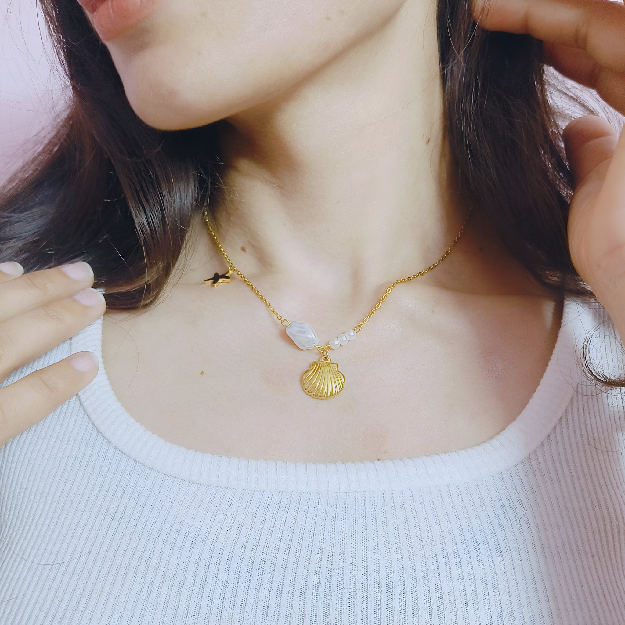 Eira Pearl Anti Tarnish Necklace