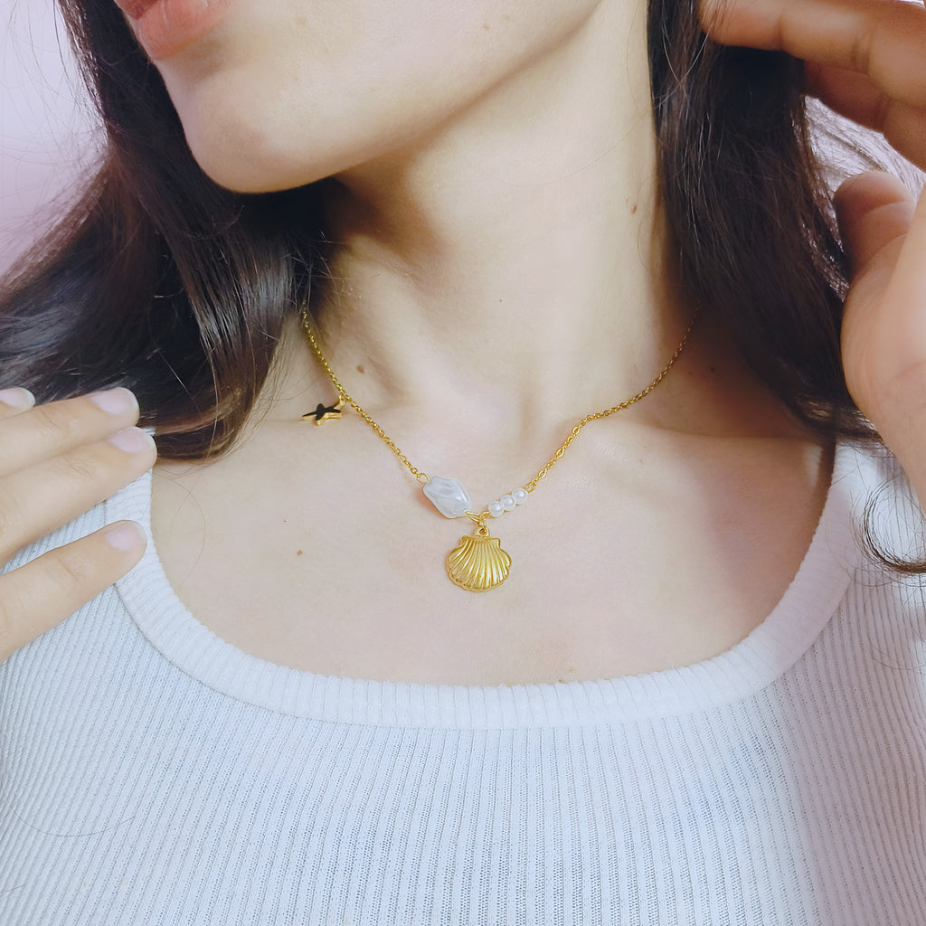 Eira Pearl Anti Tarnish Necklace