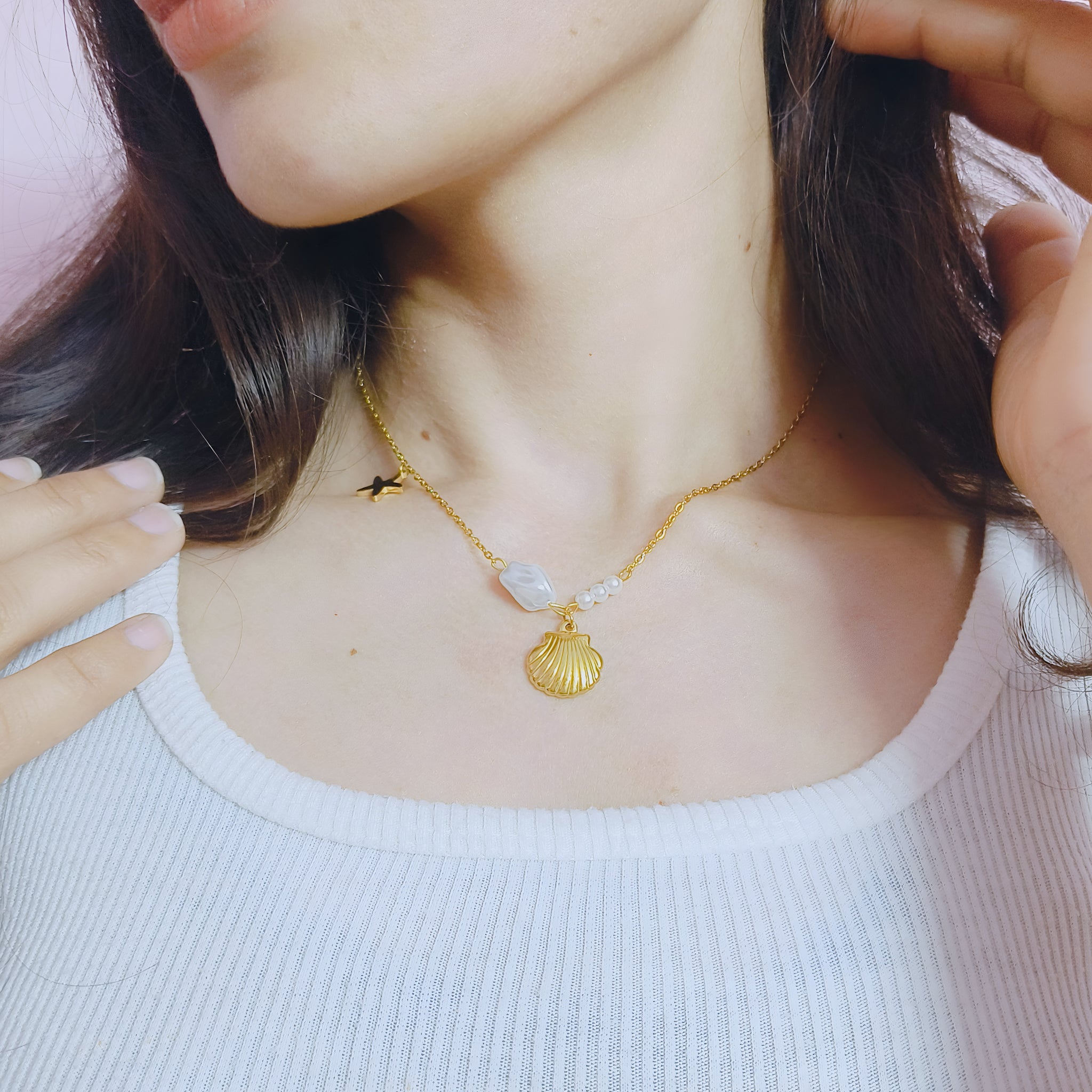 Eira Pearl Anti Tarnish Necklace