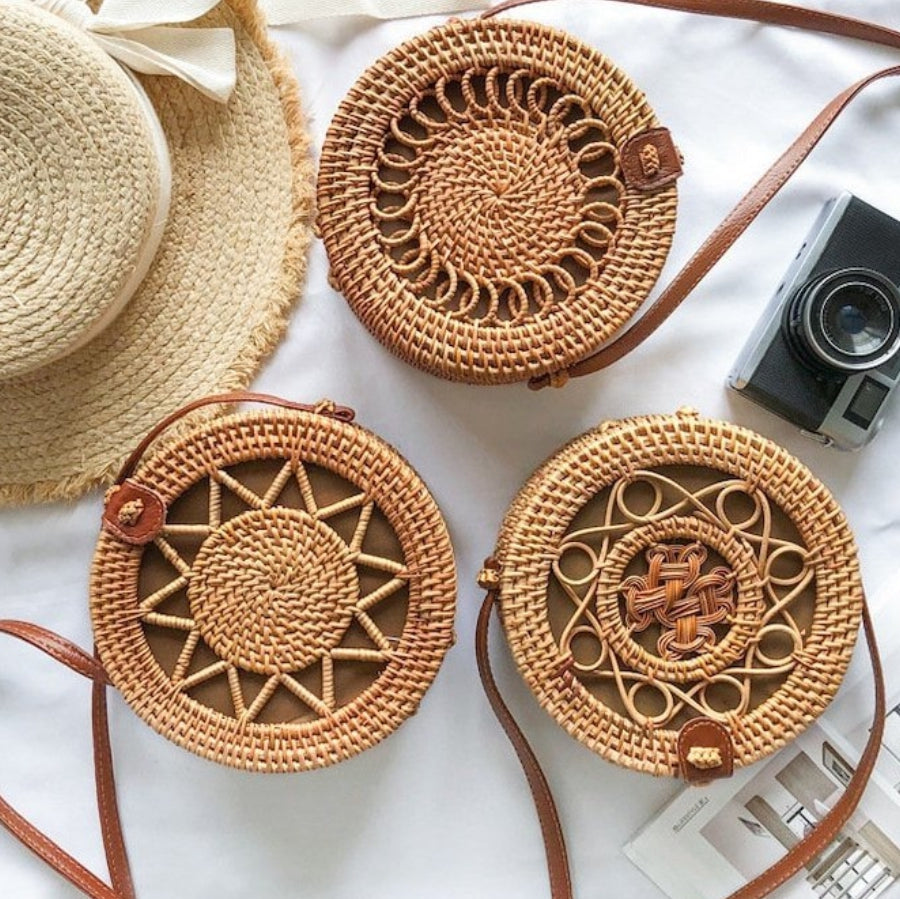 Belle Mode Circle Boho Crossbody Bohemian Shoulder Bag for Women