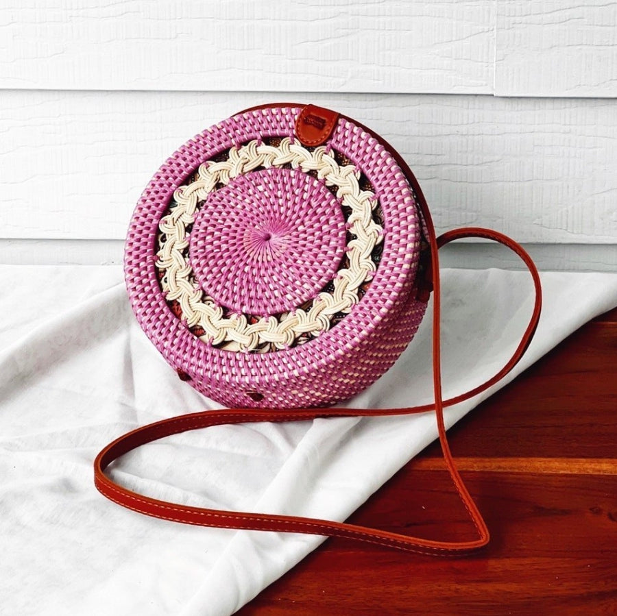 Belle Mode Multicolour Circle Boho Crossbody Bohemian Shoulder Bag for Women