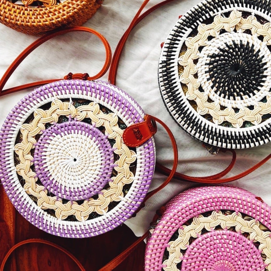 Belle Mode Multicolour Circle Boho Crossbody Bohemian Shoulder Bag for Women