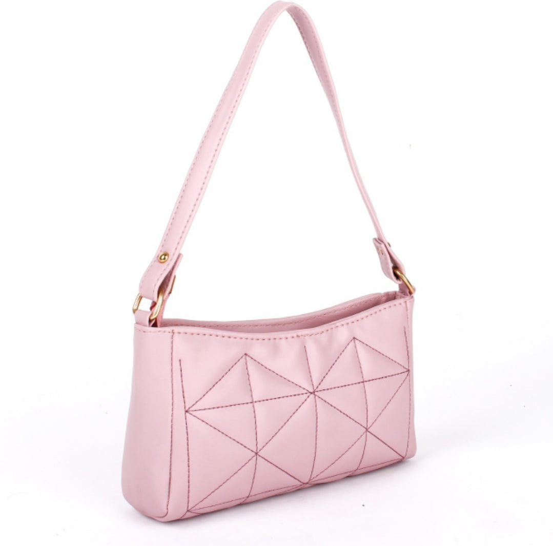 Belle Mode Pink Solid Soft-gathered Shoulder Sling Bag for Women