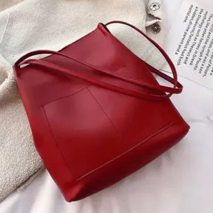 Belle Mode Leather Bag with Totebag College bag for Women