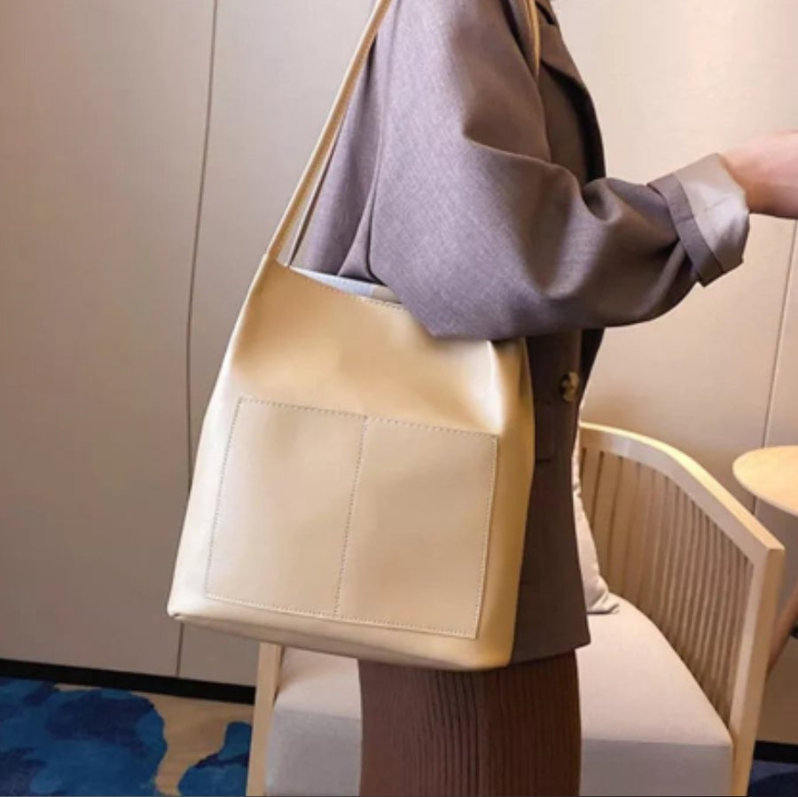 Belle Mode Leather Bag with Totebag College bag for Women