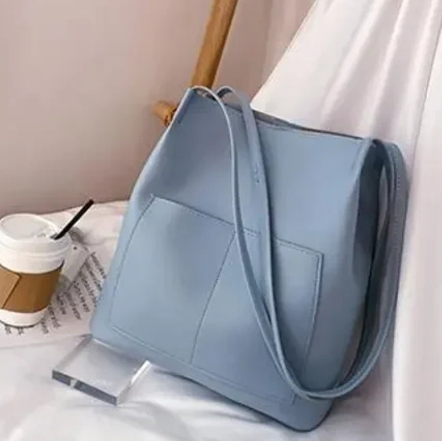 Belle Mode Leather Bag with Totebag College bag for Women