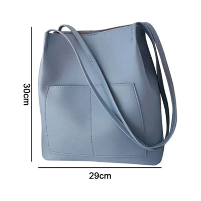 Belle Mode Leather Bag with Totebag College bag for Women
