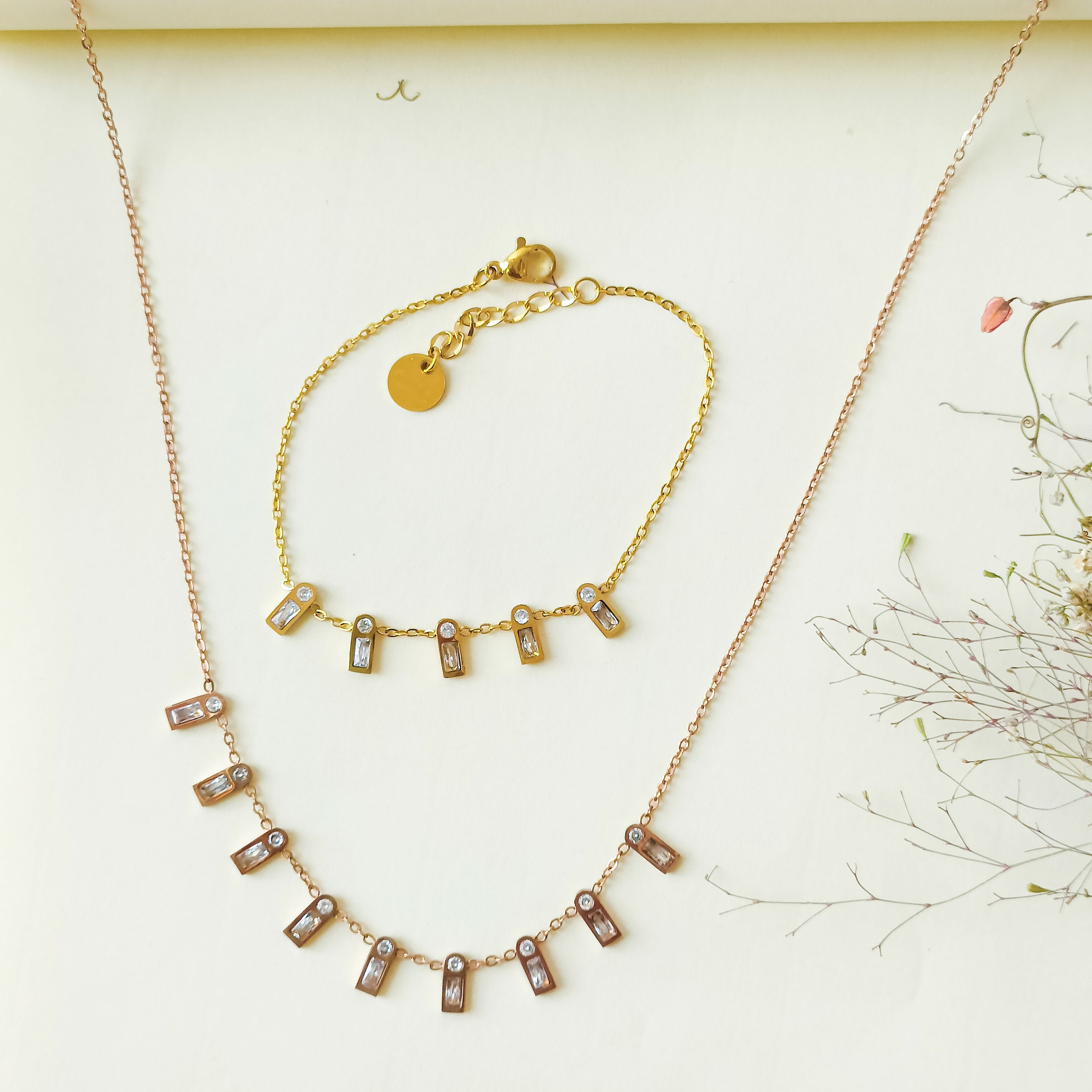 Oryn Duo Bracelet & Necklace Set